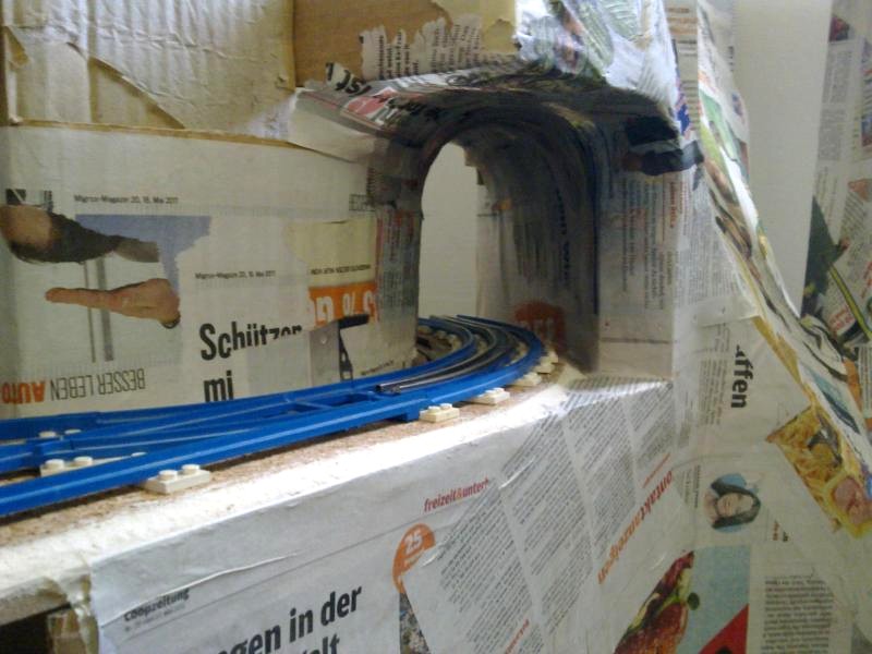 L-bahn (legobahn & lego trains) Landwassermodul: Innenwand Tunnel Verkleidung